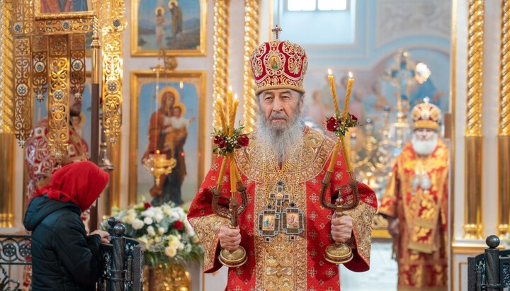 Блаженніший Митрополит Онуфрій у Флорівському монастирі столиці. Фото: прес-служба УПЦ
