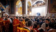 В сети показали количество верующих на Пасху в храмах УПЦ и ПЦУ Черкасс