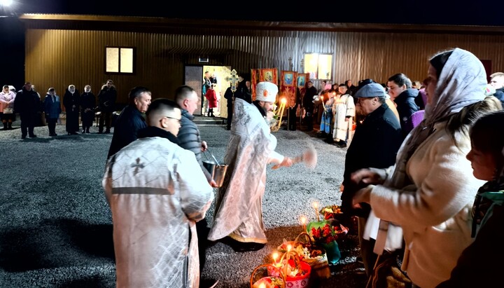 Easter in the village of Kerstentsi of the Lord's Transfiguration community. Photo: Facebook of Chernivtsi Eparchy believers