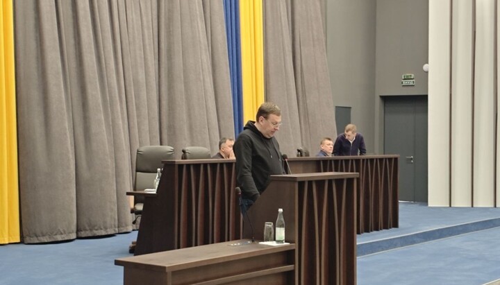 Выступление Кульчицкого в Тернопольской ОВА. Фото: «Укринформ»