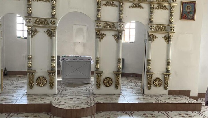 The iconostasis in the seized church in Lepliavo. Photo: OCU