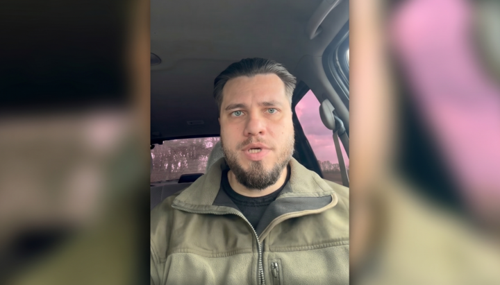 Володимир Педько. Фото: скріншот з відеозвернення Педька у Facebook