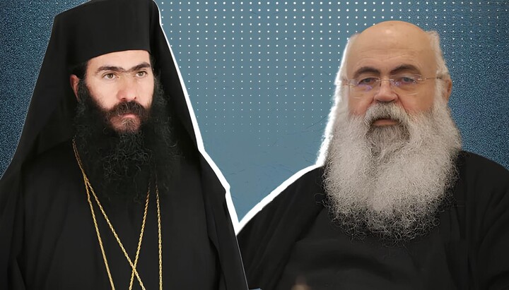 Metropolitan Tychikos and Archbishop Georgios. Photo: UOJ in Greece