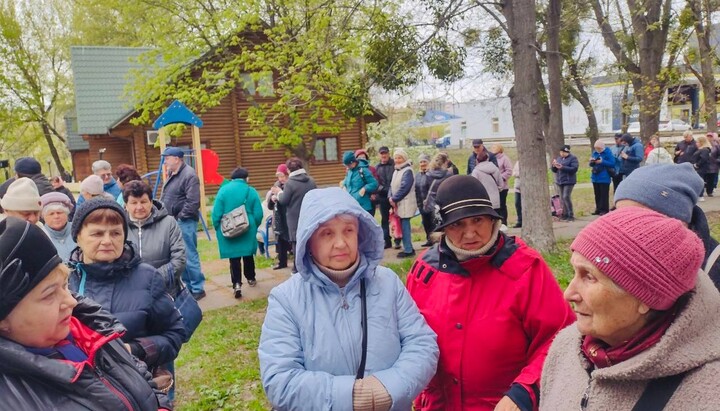 Humanitarian aid distribution for those in need in Kyiv. Photo: UOC Social Department