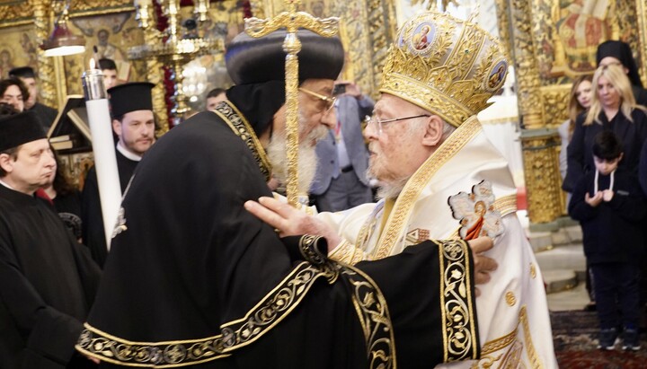 Коптський та Констнантинопольський Патріархи на Фанарі. Фото: прес-служба Константинопольського Патріархату