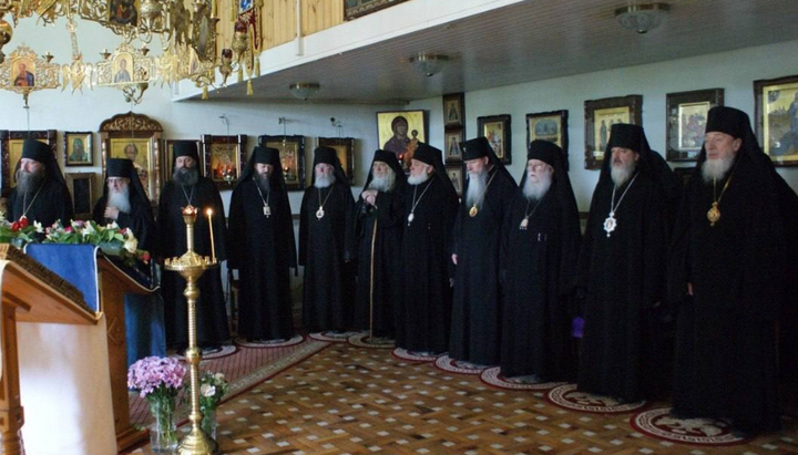 ROCOR hierarchs at a monastery near Munich. Photo: UOJ