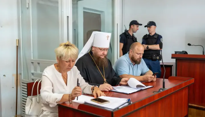 Metropolitan Theodosiy in court. Photo: press service of the Cherkasy Eparchy