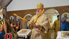 Metropolitan Meletiy prayerfully supports persecuted UOC parish in Vyzhenka