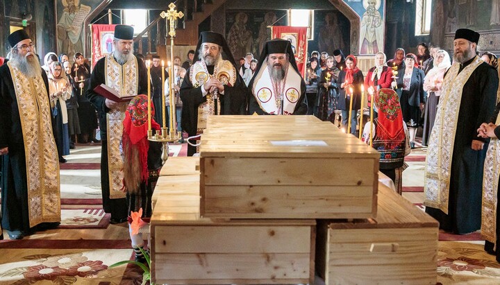 Знайдення мощей преподобної Олімпіади. Фото: Фейсбук-сторінка Doxologia