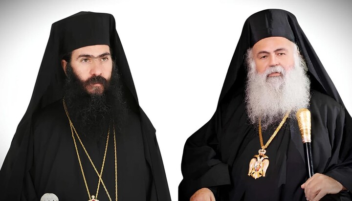 Metropolitan Tychikos and Archbishop Georgios. Photo: UOJ Greece