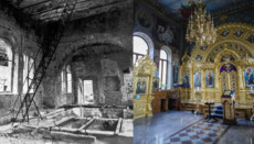 UOC shows photos of Lavra before and after its restoration by the Church