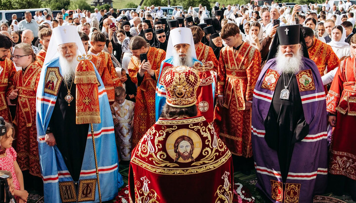 Престольне свято в Красноїльському жіночому монастирі УПЦ. Фото: Фейсбук віруючих Чернівецької єпархії
