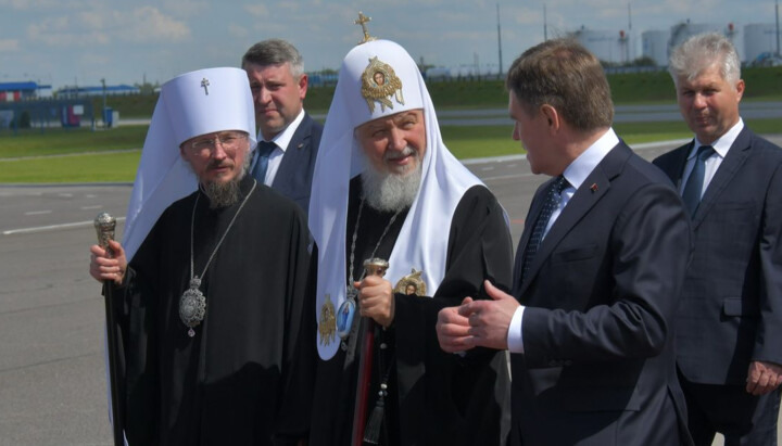 Патріарх Кирил та білоруський екзарх Веніамін. Фото: «Беларусь сегодня»