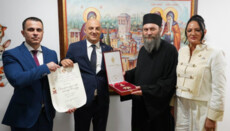 Ігумен Хіландара отримав державну нагороду Сербії за відродження монастиря
