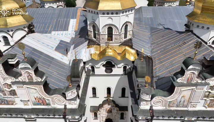 Успенський собор Києво-Печерської лаври. Фото: Фейсбук ДСНС України