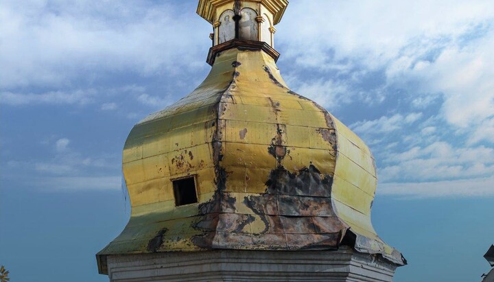 Купол Успенського собору Києво-Печерської лаври. Фото: Фейсбук Нацзаповідника