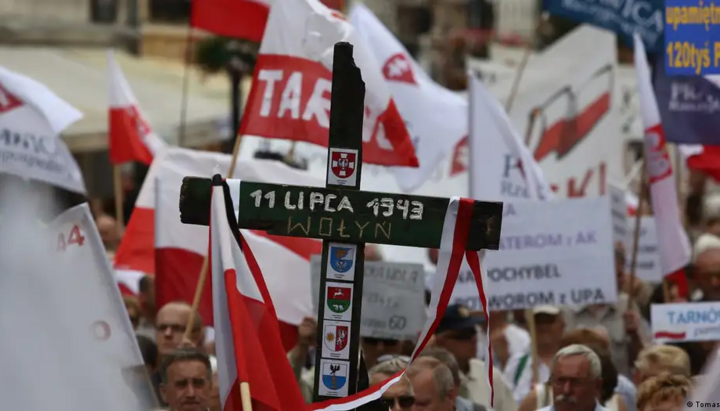 Заходи в пам'ять про Волинську різанину у Варшаві, липень 2013 р. Фото: Tomasz Gzell/dpa/picture alliance