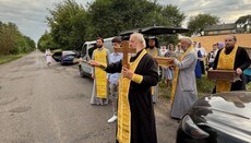 Motor procession with prayer for peace held in Rivne Eparchy