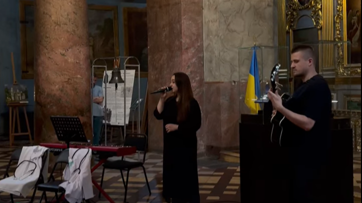 У Спасо-Преображенському соборі Чернігова влаштували концерт. Фото: Facebook «Варта»
