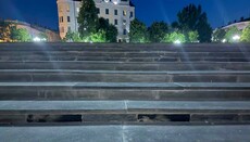 Chernivtsi uses gravestones to repair public staircase, media report