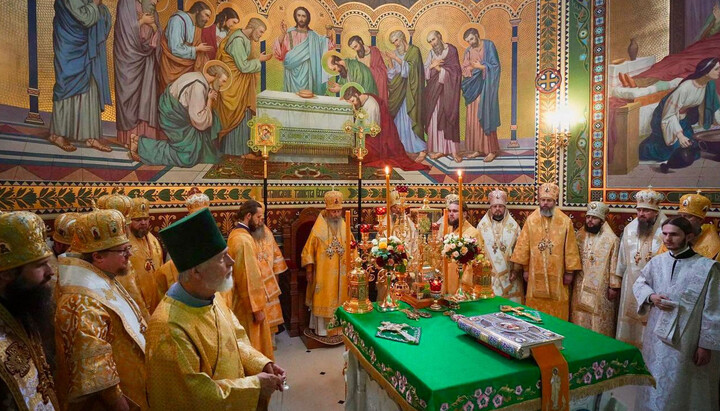 His Beatitude Onuphry at the Kyiv-Pechersk Lavra. Photo: lavra.ua