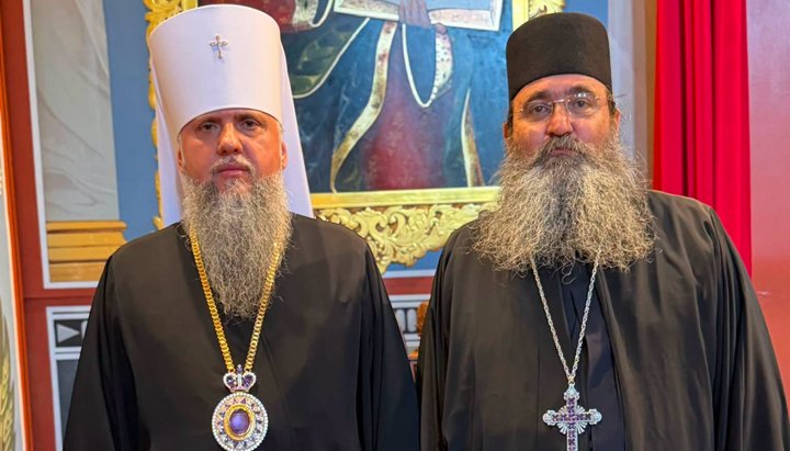 Архімандрит Никанор з Єпіфанієм Думенком. Фото: Фейсбук архімандрита Никанора