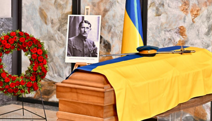 У соборі УГКЦ в Києві відбудеться прощання із засновником ОУН Коновальцем. Фото: Офіс президента України