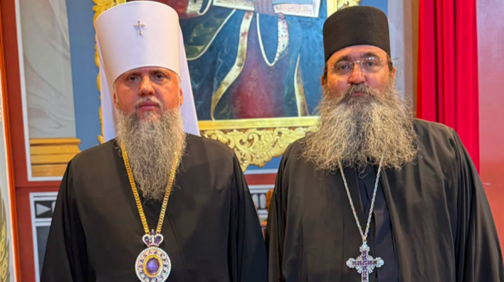Архимандрит Никанор с Епифанием Думенко. Фото: Фейсбук архимандрита Никанора