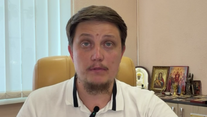 Протоієрей Микита Чекман. Фото: скриншот відео адвоката УПЦ