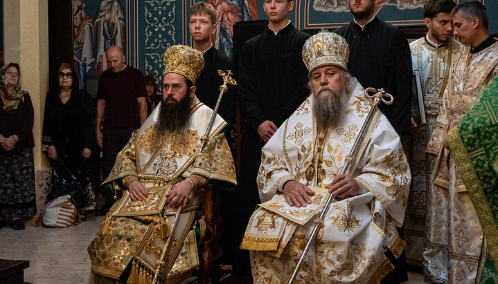 Архієреї та духовенство під час святкового богослужіння в Бургасі. Фото: УПЦ