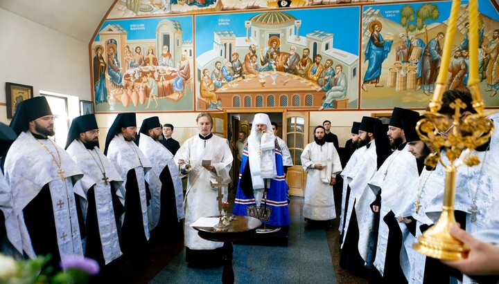 Літія за новопреставленим ченцем Варсонофієм. Фото: КДАіС