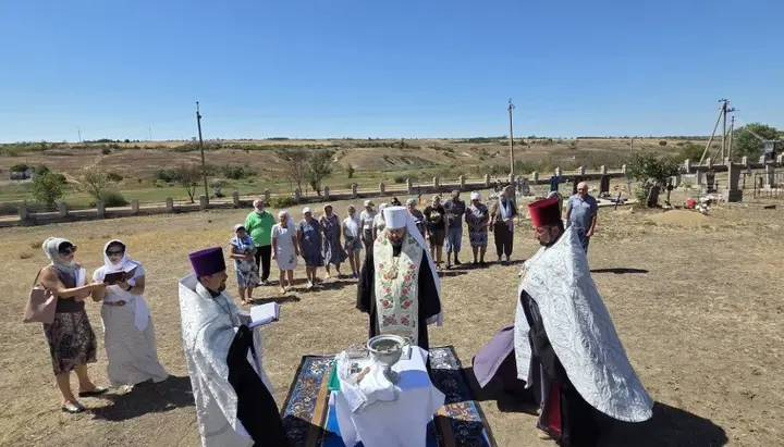Освячення каплиці в селі Велика Солона. Фото: Вознесенська єпархія