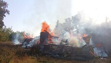 В результаті обстрілу прифронтового села Горськ знищено давній храм УПЦ