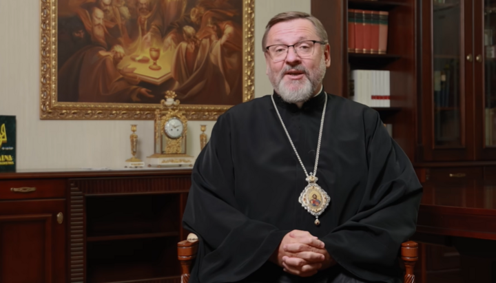 Глава УГКЦ Святослав Шевчук. Фото: скриншот з YouTube-каналу «Живе телебачення»