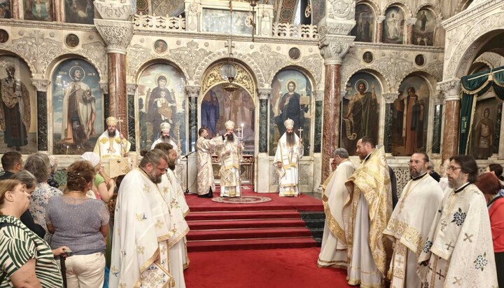 Літургія в кафедральному соборі святого Олександра Невського в Софії. Фото: Болгарська Церква