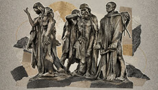 Six Bronze Figures on the Way to Their Gethsemane