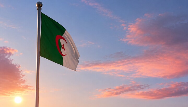 Σημαία της Αλγερίας. Φωτογραφία: shutterstock