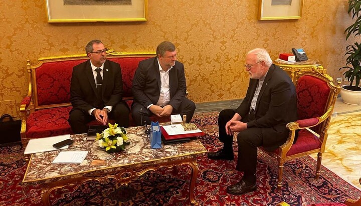 Oleksandr Kornienko and Holy See Secretary Paul Richard Gallagher. Photo: Yurash's Facebook