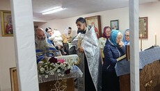Гнана громада УПЦ у Нагорянах відзначила престол у пристосованому приміщенні