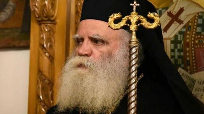 Ο Μητροπολίτης Κυθήρων και Αντικυθήρων Σεραφείμ. Φωτογραφία: romfea.gr