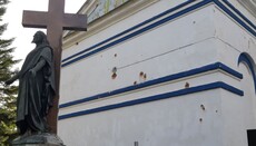 Στα Σούμι, λόγω βομβαρδισμού της Ρωσίας, ο ναός του Αγίου Πέτρου και Παύλου έπαθε ζημιές για τέταρτη φορά