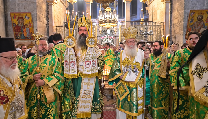 Болгарський Патріарх Даниїл і Єрусалимський Патріарх Феофіл. Фото: Єрусалимський Патріархат