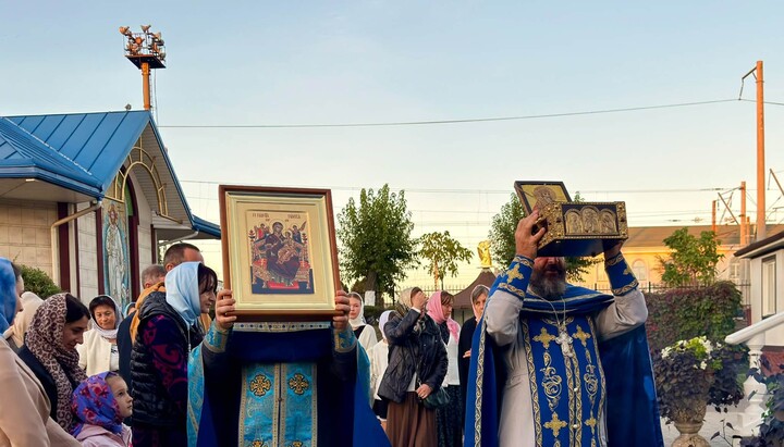 Икона «Всецарица» в храмовом комплексе Почаевской иконы Божией Матери в Ковеле. Фото: Facebook-страница Владимир-Волынской епархии