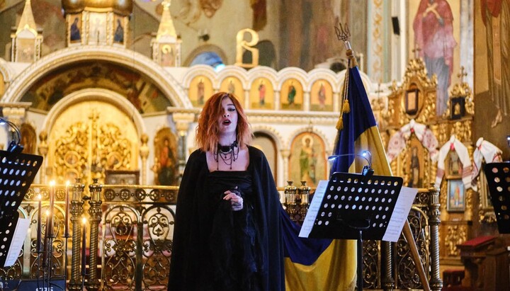 Концерт у захопленому соборі Черкас. Фото: Фейсбук-сторінка собору ПЦУ