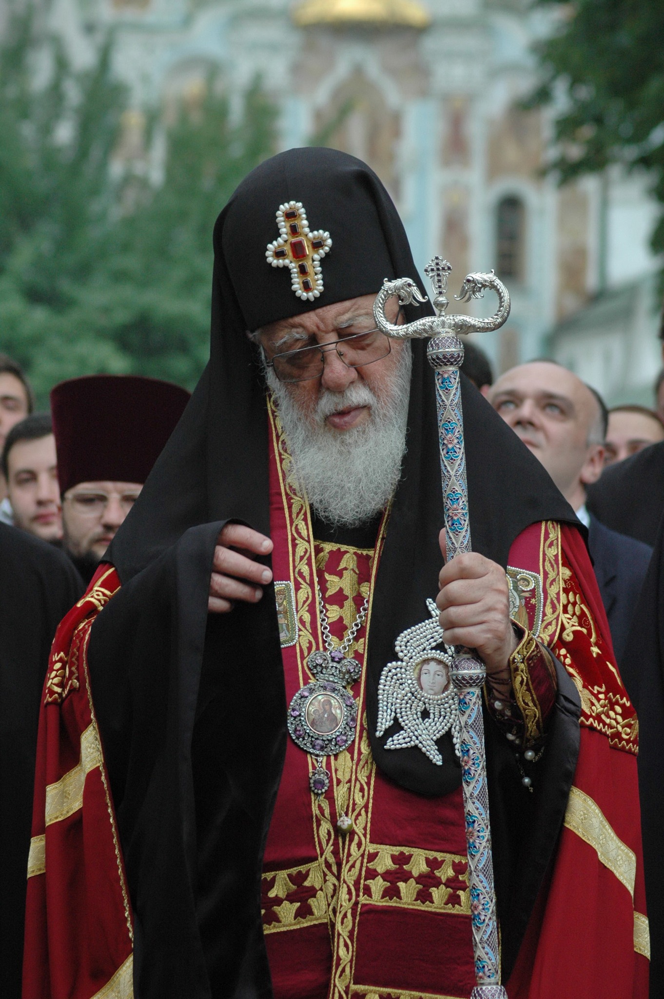 Патріарх Ілія в Києво-Печерській лаврі.